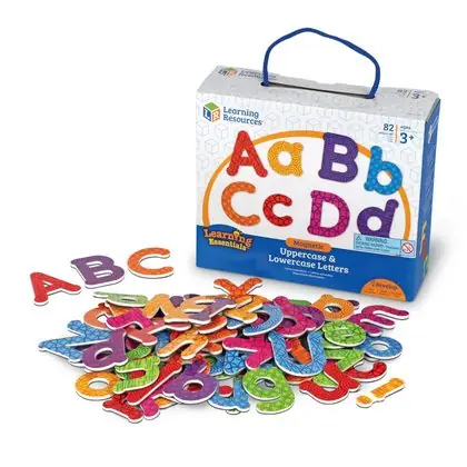 Letras magnéticas mayúsculas y minúsculas 82 piezas – set educativo alfabeto