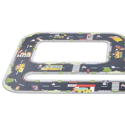 Puzzle encaje pista la ciudad 21 piezas