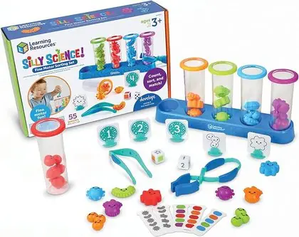Juego de clasificación motricidad fina stem