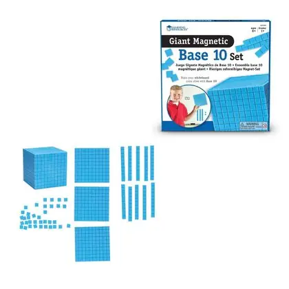 Base 10 magnética para pizarra