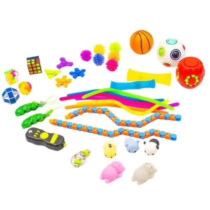 Set sensorial anti stress squishy 36 pzas