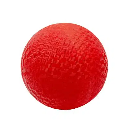 Pelota de goma 18 cm color rojo