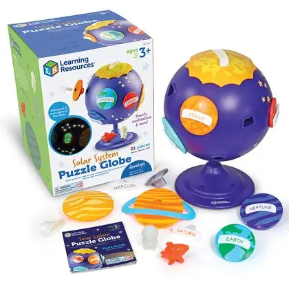 Globo de encaje sistema solar 21 piezas
