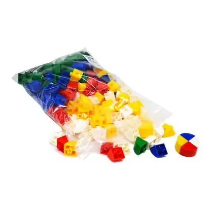 Cubos y círculos conectables 200 piezas