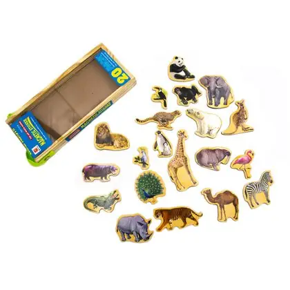 Figuras magnéticas animales salvajes