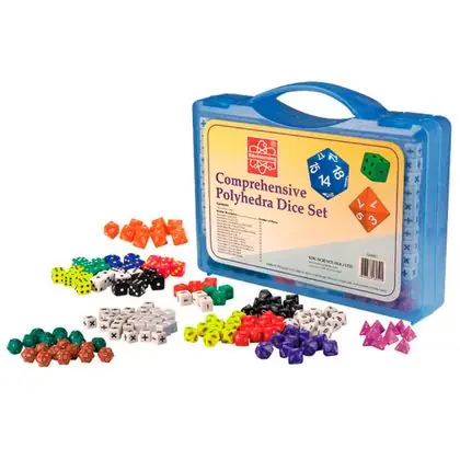Maleta de dados poliedros