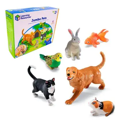 Animales domésticos jumbo 6 piezas