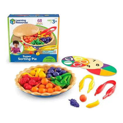 Juego de clasificación frutas 68 piezas