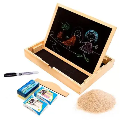 Bandeja multisensorial xl con pizarra doble