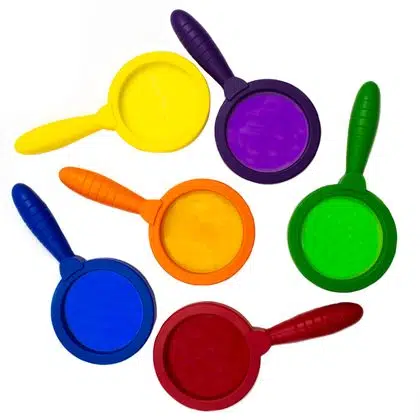 Lupas de colores 6 unidades 16 cm