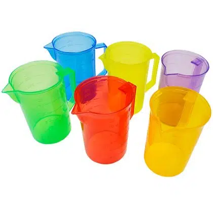 Jarras graduadas traslúcidas 300 ml 6 unidades