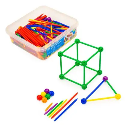Conectores geométricos 3d 330 unidades