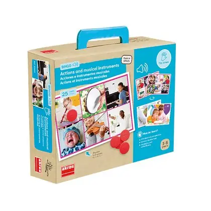 Bingo 25 instrumentos musicales + cd