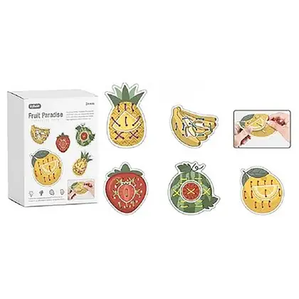 Juego para enhebrar las frutas 5 piezas