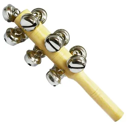 Sonajero de madera 13 cascabeles