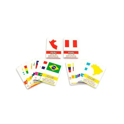 Juego de memoria mapas y banderas