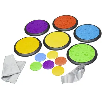 Juego memorice de piso con texturas