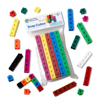 Cubos conectores 100 unidades de 2 cm.