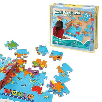 Mapa puzzle del mundo