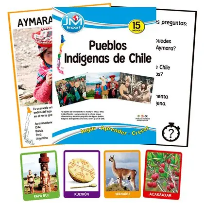 Rotafolio y memorice pueblos originarios de chile