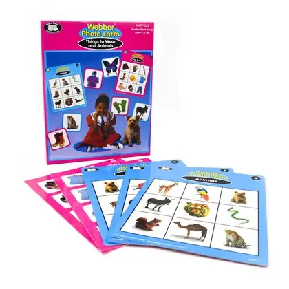 Bingo imágenes ropa y animales