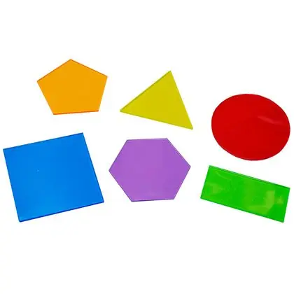 Figuras geométricas planas jumbo 6 piezas