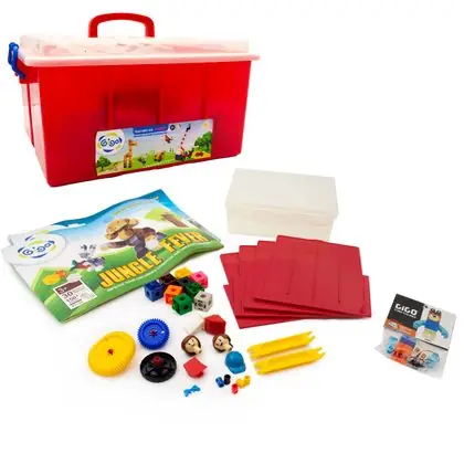 Maleta cubos conectables tipo lego 300 piezas