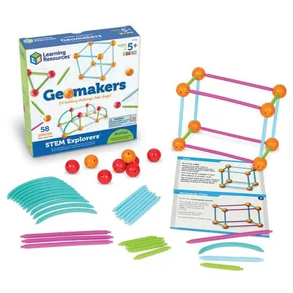 Conectores geométricos 3d geomakers
