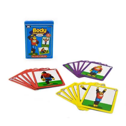 Flash card de posiciones del cuerpo fd-120 56 un.