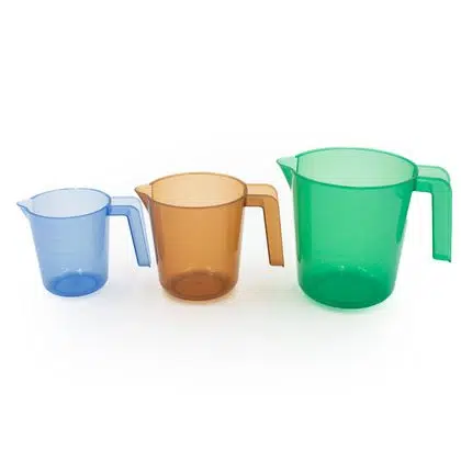 Jarras graduadas 3 unidades, 1 lt, 600 ml, 300 ml