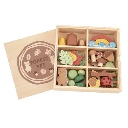 Kit figuras del bosque bandeja 40 piezas