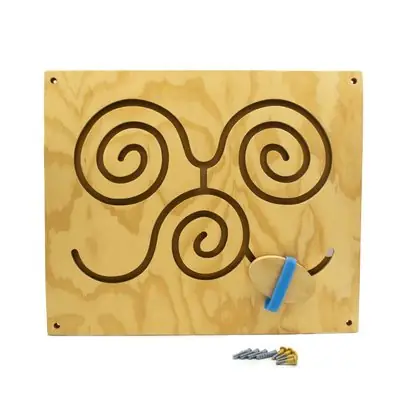 Recorrido mural de madera mariposa 60x50 cm – juego didáctico de motricidad