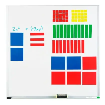 Set de fichas algebraicas magnéticas 72 piezas