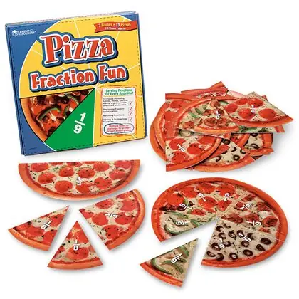 Juego de fracciones mi pizza