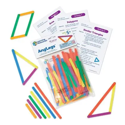 Geometria dinámica 74 piezas con actividad inglés