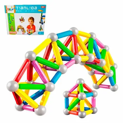 Juego de construcción magnético