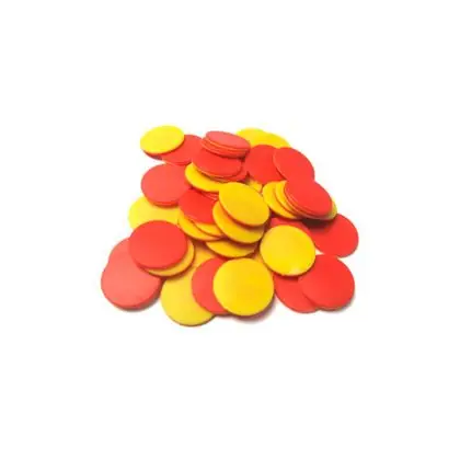 Fichas para contar bicolor 200 piezas
