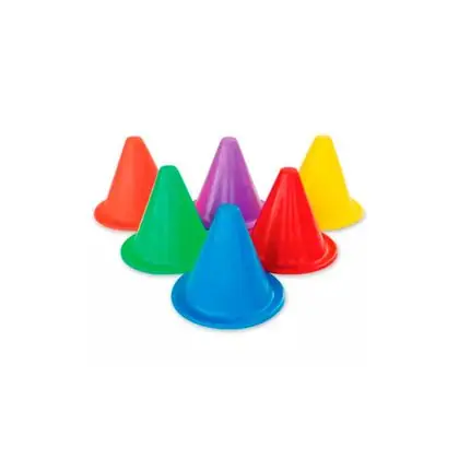 Set de 6 conos flexibles colores surtidos