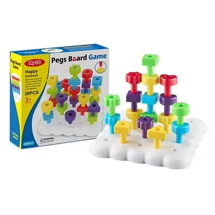Tablero de pivotes montessori 26 piezas