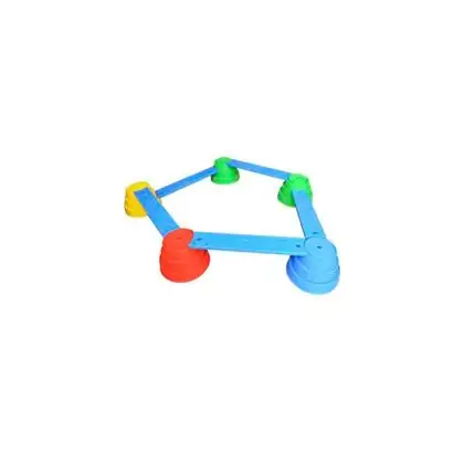 Pista de equilibrio con puente 10 piezas