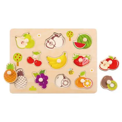 Encaje con tarugo las frutas 11 piezas