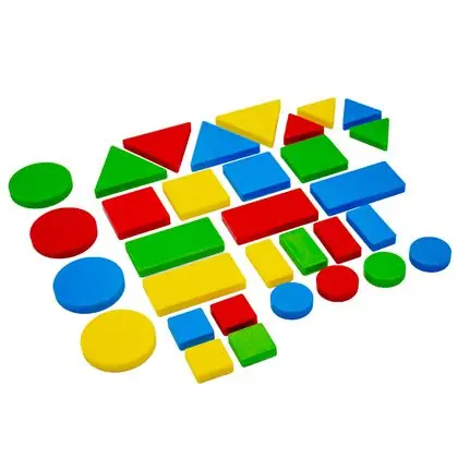 Bloques lógicos 120 piezas 4 colores