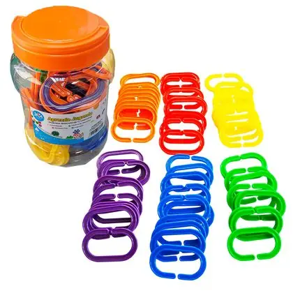 Cadenas grandes de colores 60 unidades
