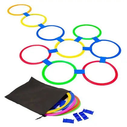 Juego de circuito con aros