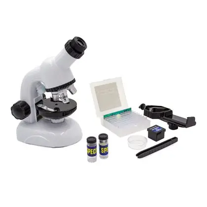 Microscopio con luz 1200x con accesorios