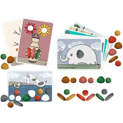 Set de piedras ecológicas con patrones