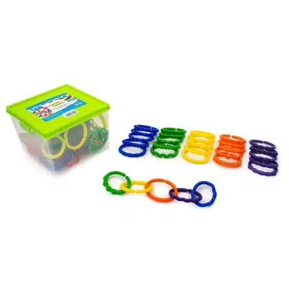 Cadenas con texturas dif.colores 72 piezas