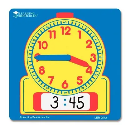 Set de 10 relojes alumno borrable