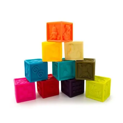 Cubos blandos con texturas 10 unidades