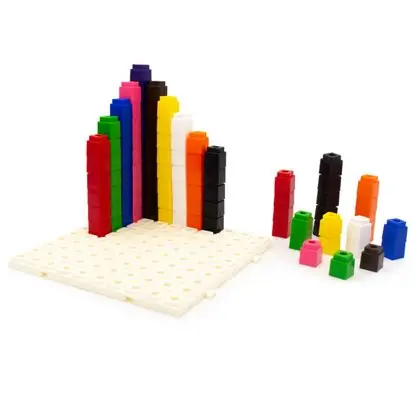 Cubos unifix 100 piezas con base